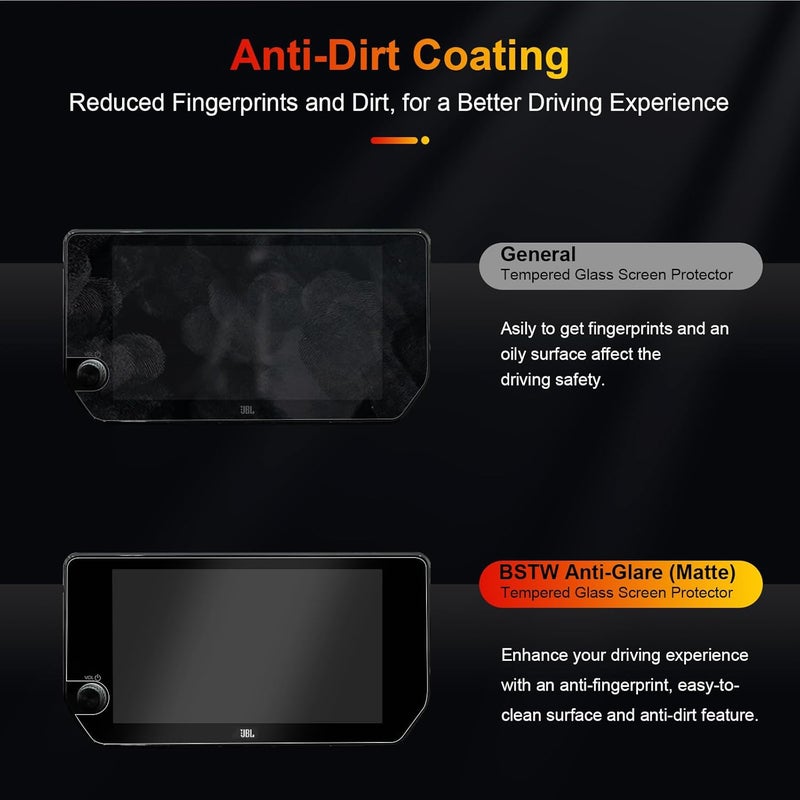 BSTW for 2025 Toyota RAV4 Screen Protector for 2023-2025 RAV4 Limited/TRD Off-Road RAV4 Prime XSE 10.5" Touchscreen for 2025 RAV4 Hybrid Accessories Anti Glare Tempered Glass Film (RAV4 10.5-In Matte) - Image 4